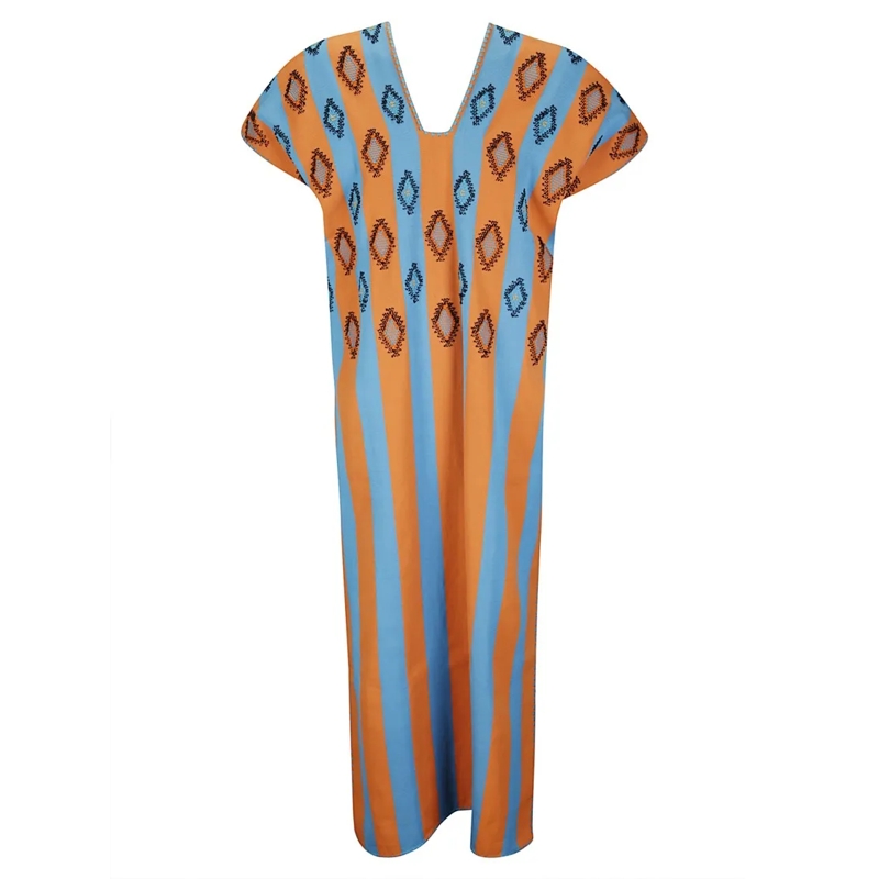 Tandem Tunika/Kaftan Short-Sleeved Cotton Kaftan Multicolor