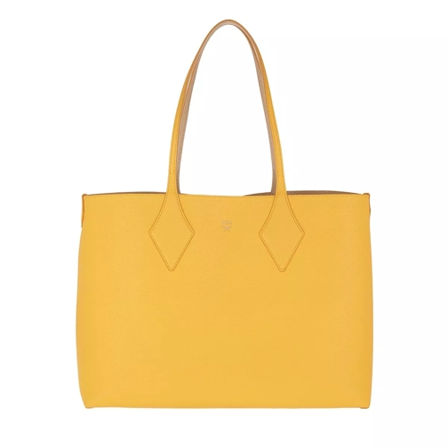 MCM Leather Reversible Shopping Bag Medium Freesia Shopper