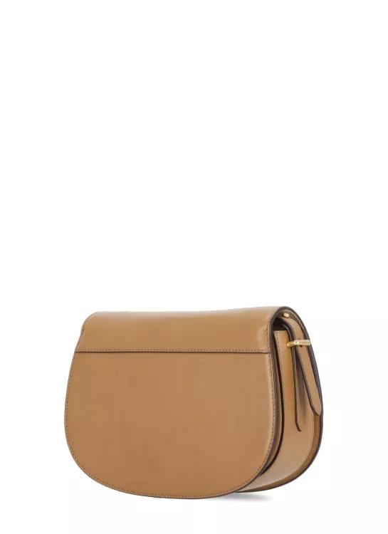 Polo Ralph Lauren Shoppers Brown Smooth Leather Shoulder Bag in bruin