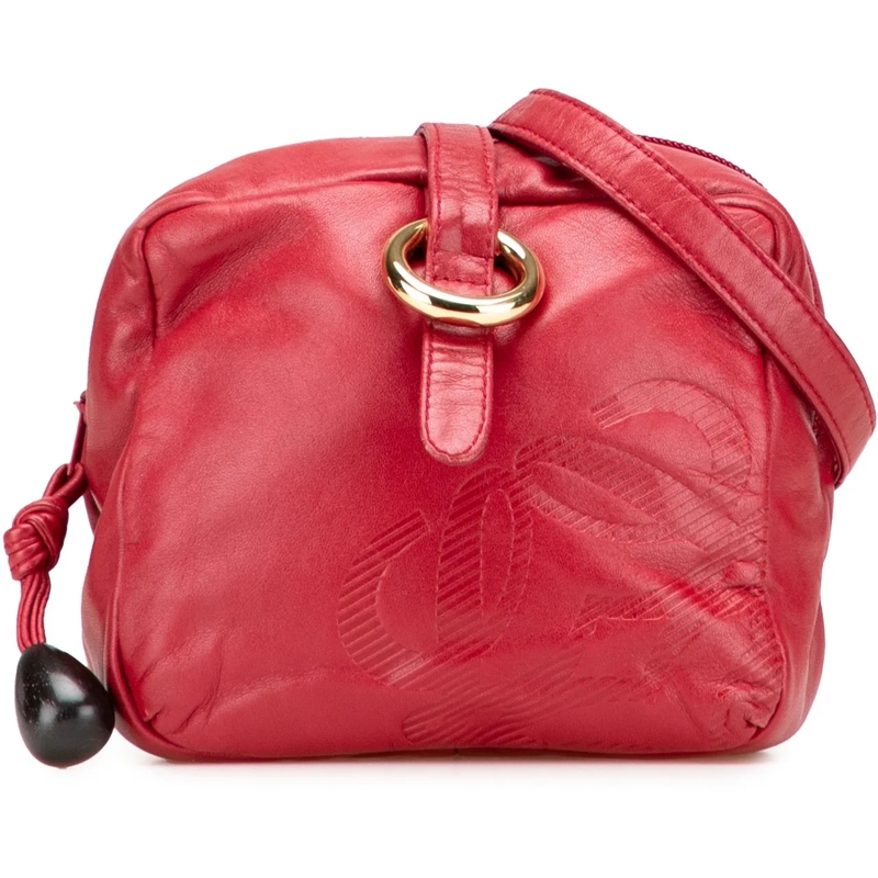 Loewe Sac à bandoulière Leather Anagram Crossbody rot