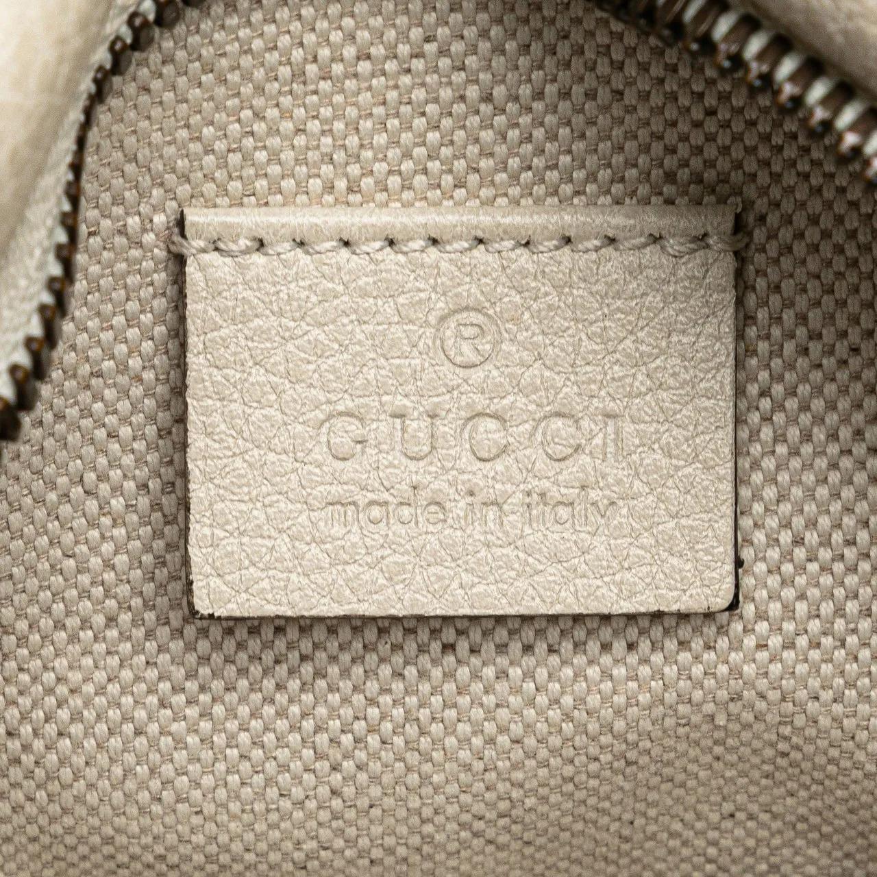 Thumbnail - Gucci Bauchtaschen - Leather Logo Belt Bag - Gr. ONE SIZE - in Weiß - für Damen