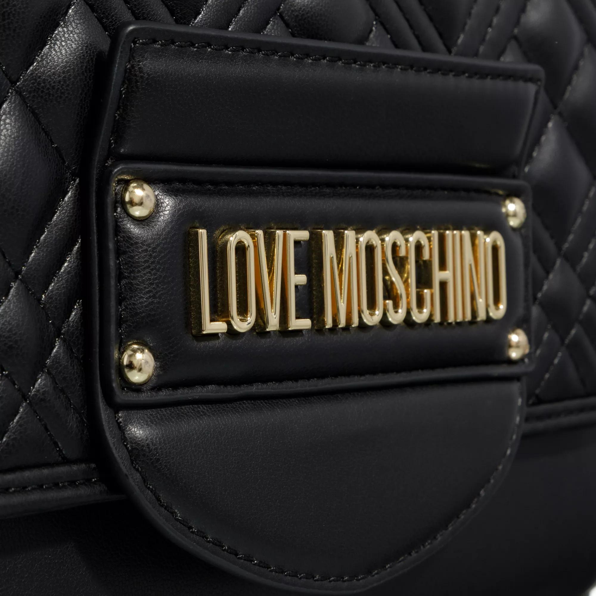 Love Moschino Satchels Quilted Tab in zwart