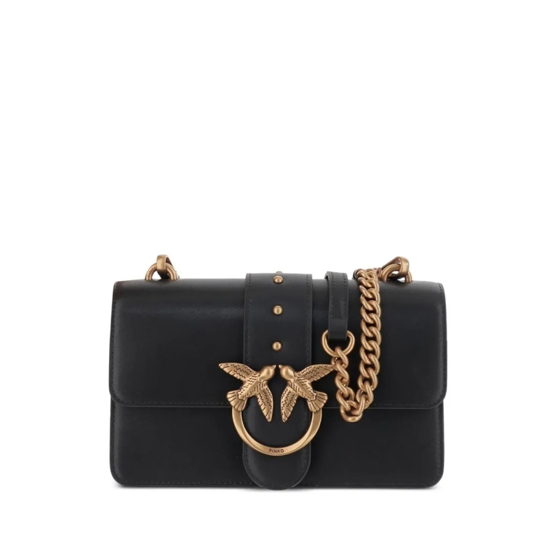 Pinko Sac à bandoulière Crossbody Bag With Gold-Tone Bird Buckle Black