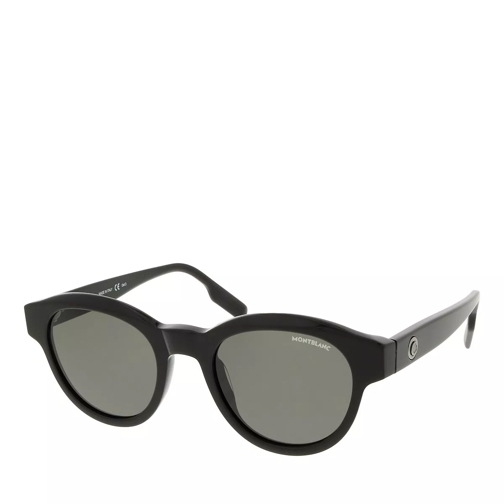Montblanc MB0200S-001 50 Acetate Black-Grey Sunglasses