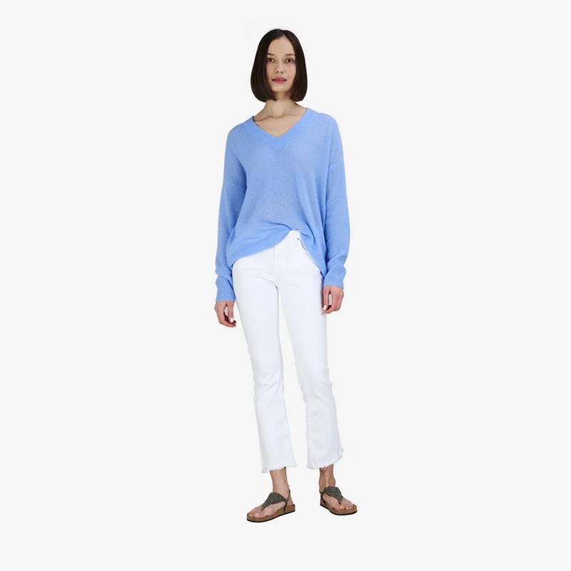 True Religion  Pullover V-Neck AMARA blau(Image 2)