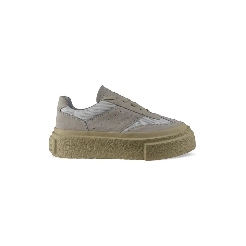 Maison Margiela Low-Top-Sneaker Beige Suede And Mesh Low-Top Sneakers Brown