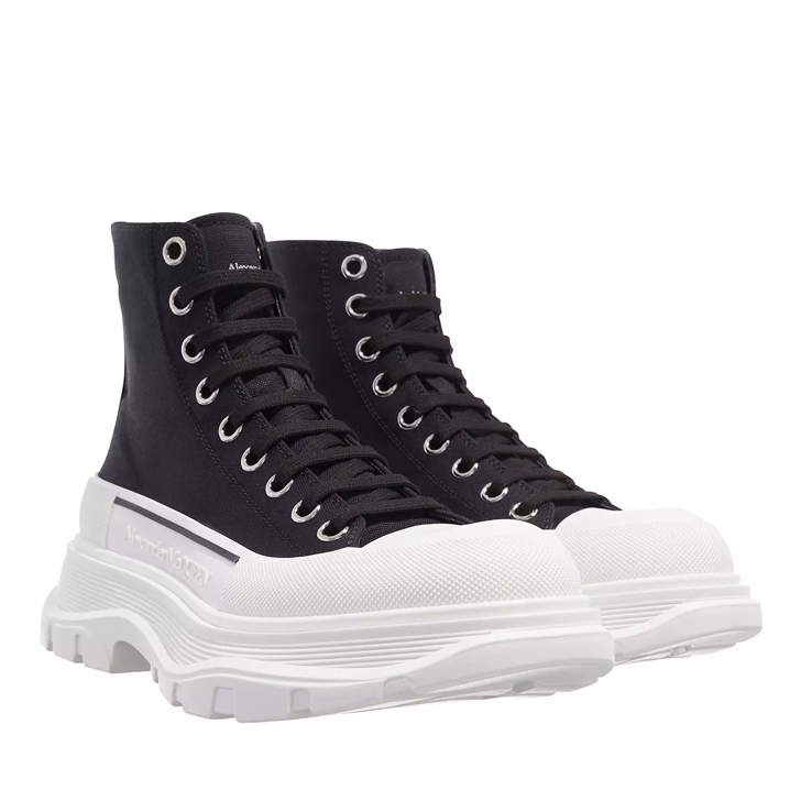 Alexander McQueen Boots With Profile Sole Black High Top Sneaker