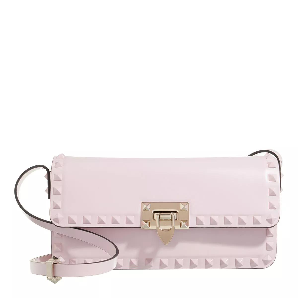 Valentino Garavani Rockstud Shoulder Bag Rose Crossbody Bag