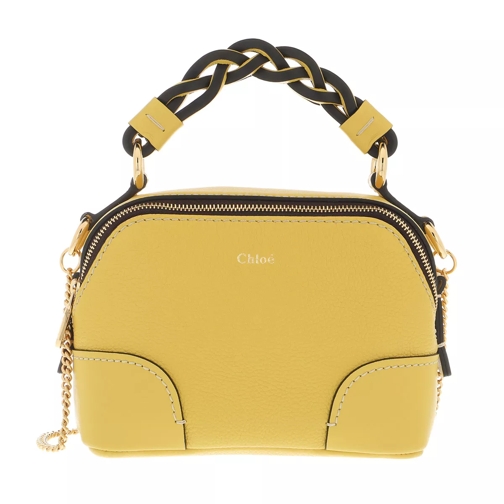 Chloé Mini Daria Chain Crossbody Bag Leather Sultan Yellow Crossbodytas