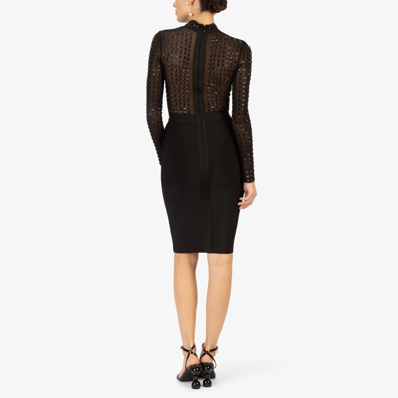 Kraimod Cocktailkleid Bandagekleid schwarz(Image 4)