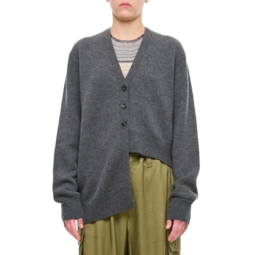 Loewe Strickjacke Asymmetrical Cardigan Grey