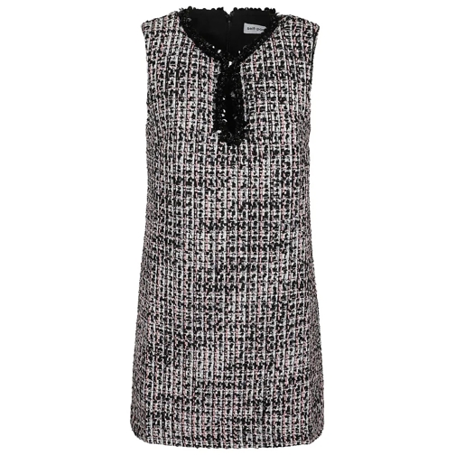 Self Portrait Mini-Kleider Black Boucle Embellished Mini Dress Black