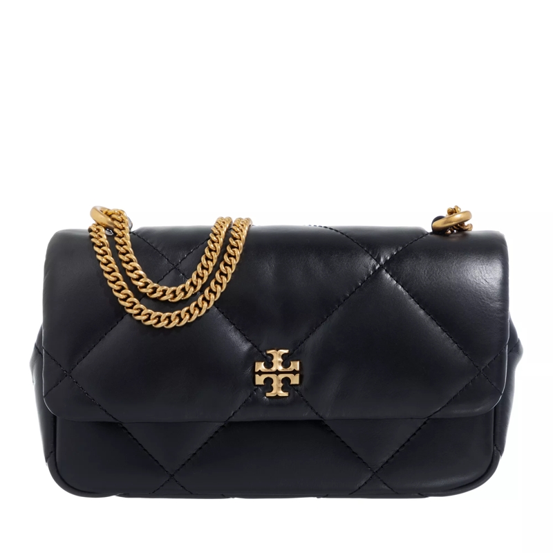 Tory Burch Crossbody Bag Kira Diamond Quilt Mini Flap Bag Black