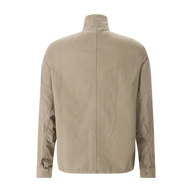 Belstaff Übergangsjacke Jacke Hayfield aus Baumwolle & Leinen grün(Image 3)
