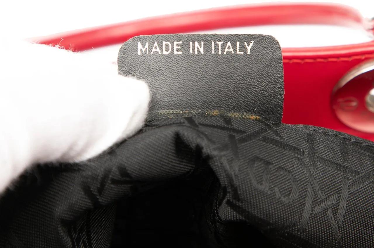 Thumbnail - Christian Dior Hobo Bags - Medium Patent Lady Dior - Gr. unisize - in Rot - für Damen