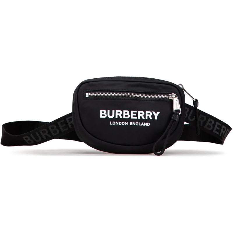 Burberry Sac de ceinture Nylon Logo Cannon Belt Bag schwarz