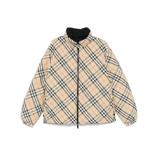 Burberry Daunenjacken Light Beige Tartan Jacket Neutrals