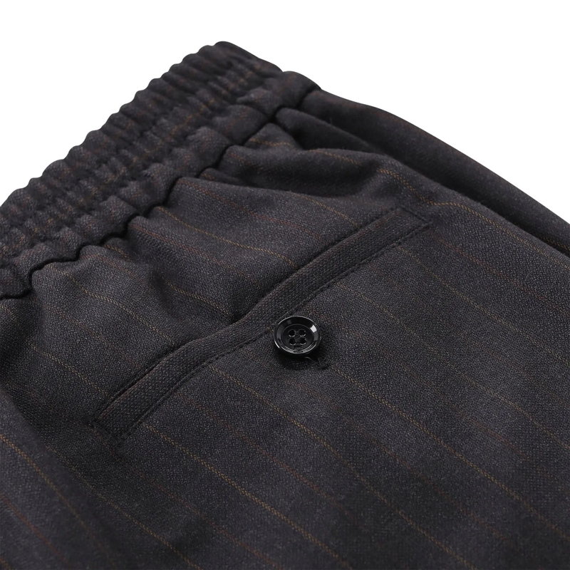 AMI Paris Hose Gestreifte Hose aus Wolle grau(Image 2)