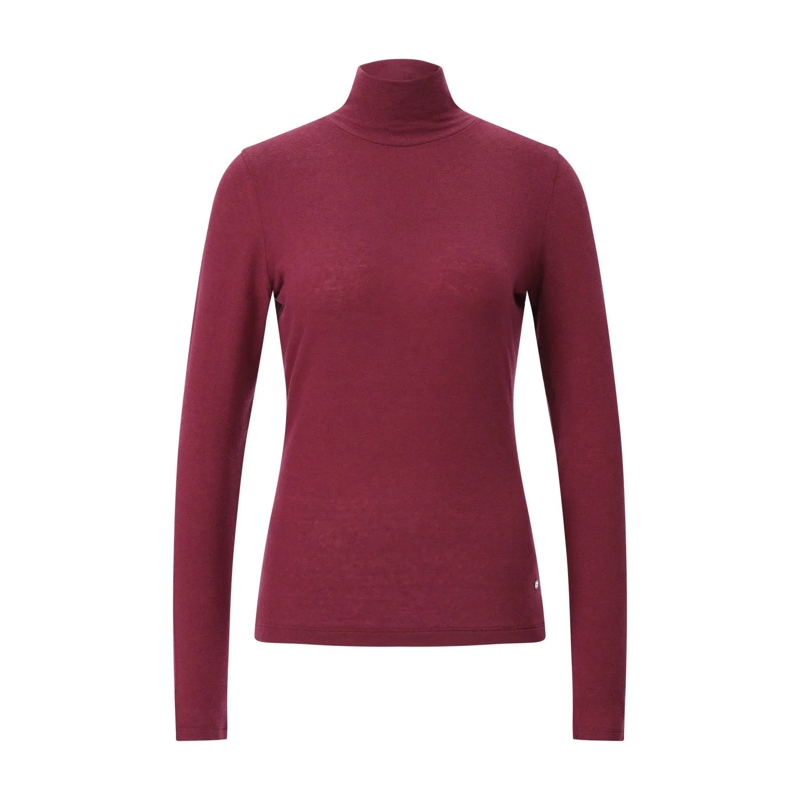 windsor. T-Shirt Leichtes Shirt mit Rollkragen Dunkelrot