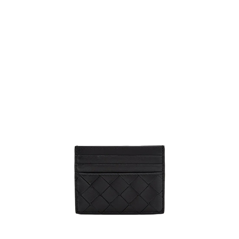 Bottega Veneta Geldbörse Small Card Holder Intreccio Black