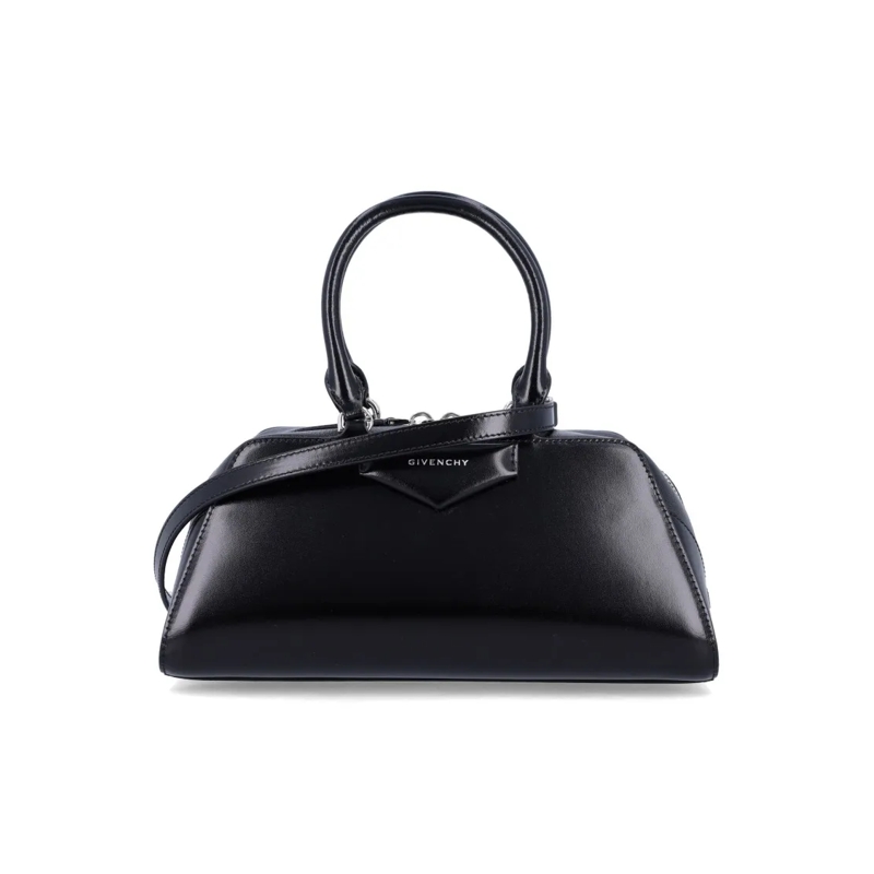 Givenchy Schultertasche Small Antigona East-West Box Leather Bag Black
