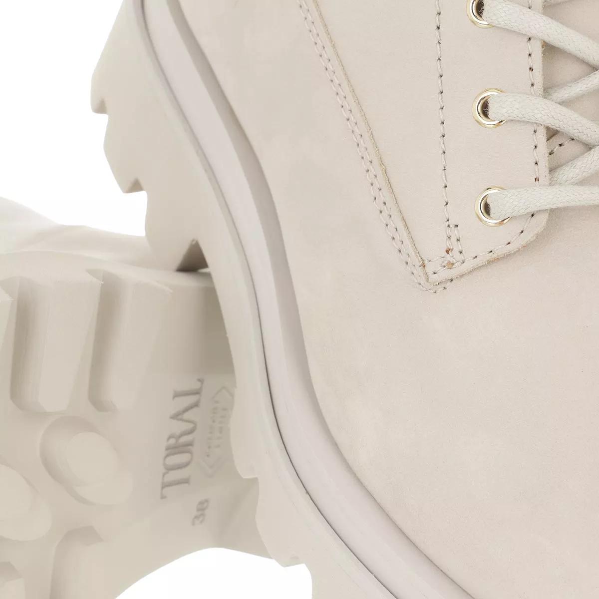 Toral Lace-Up Boot With Track Sole White