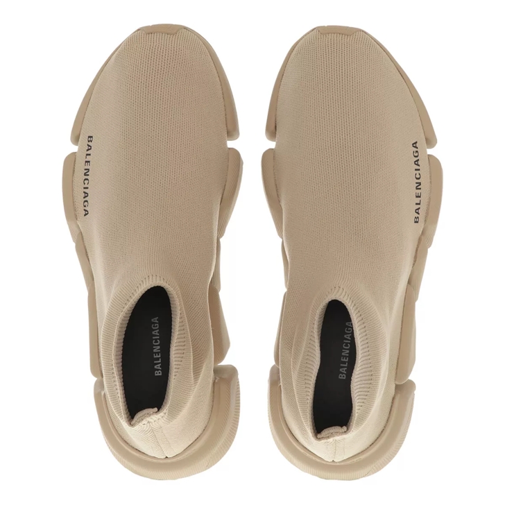 Balenciaga Speed 2.0 Strech Sneakers Beige Slip On Sneaker