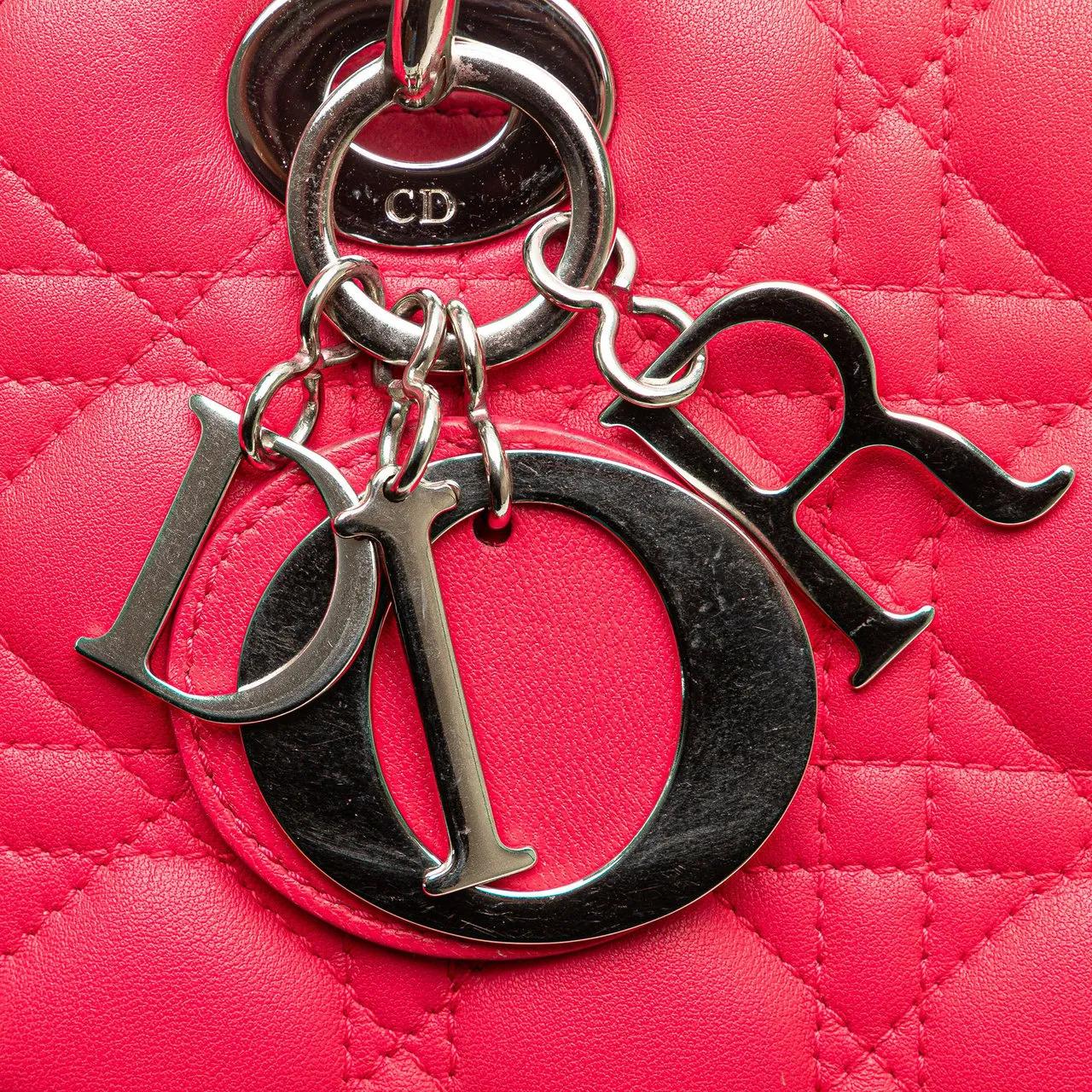 Thumbnail - Christian Dior Hobo Bags - Large Lambskin Cannage Lady Dior - Gr. unisize - in Gold - für Damen