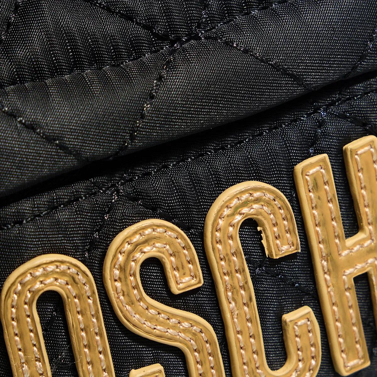 Moschino Crossbody bags Quilted Logo in zwart