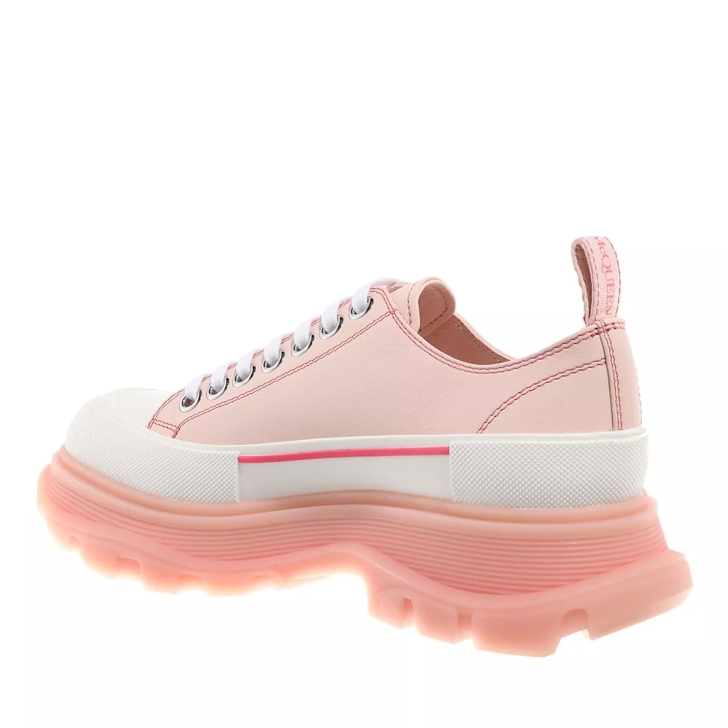 Alexander McQueen Tread Slick Boot Tea Rose White Low Top Sneaker