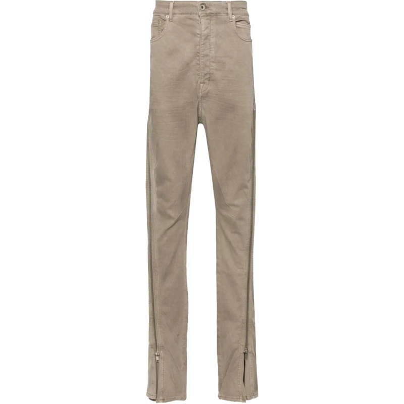 Rick Owens Slim-Fit-Jeans Bolan Banana Pearl grau