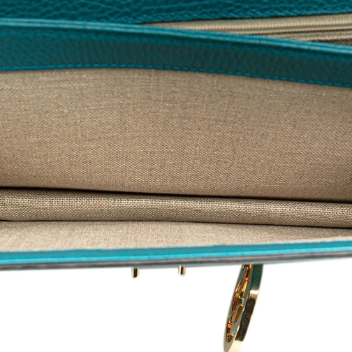 Gucci Sac à bandoulière 2000-2015 Medium Dollar Calfskin Interlocking G Cr blau (Image 11)