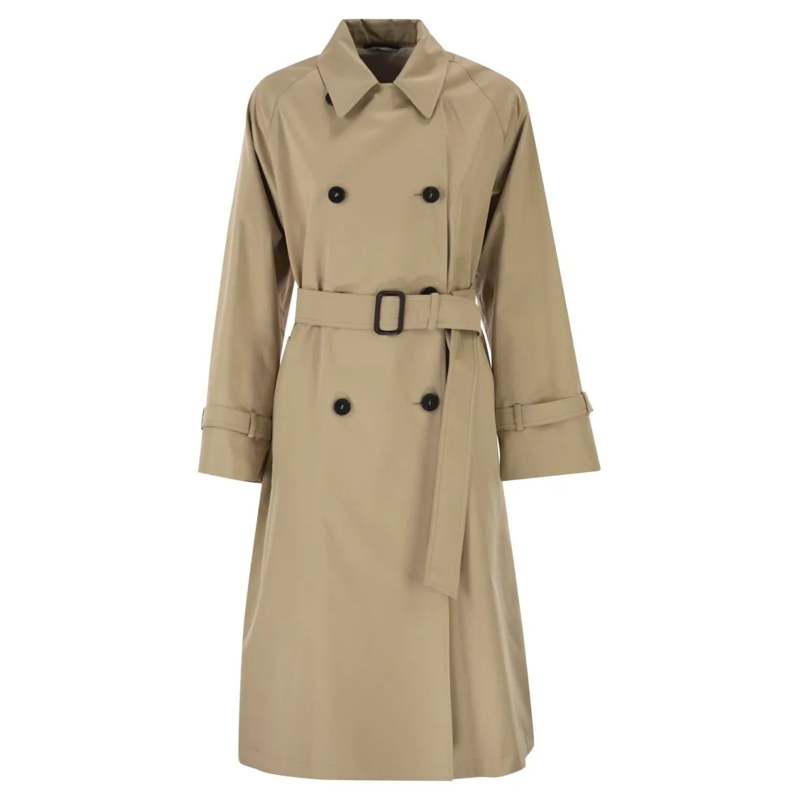 Max Mara Bontjassen Wksninfa - Water-Repellent Gabardine Trench Coat Pink