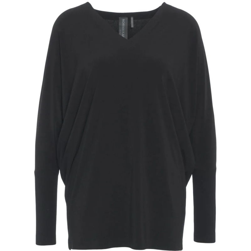 Norma Kamali T-shirt Oversize T-shirt schwarz