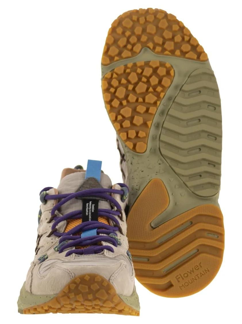 Thumbnail - Flower Mountain Low-Top Sneaker - Yamabushi - Sneakers In Suede And Technical Fabric - Gr. 43 (EU) - in Beige - für Dame...