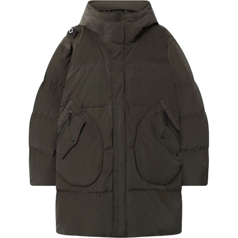 MA. STRUM Doudoune Mastrum Long Down Jackets Groen Mas1584 M306 Oil S grün