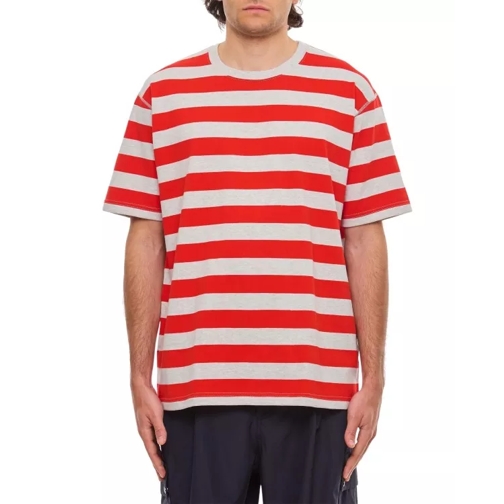 Junya Watanabe Short Sleeves Stripes T-Shirt Red 