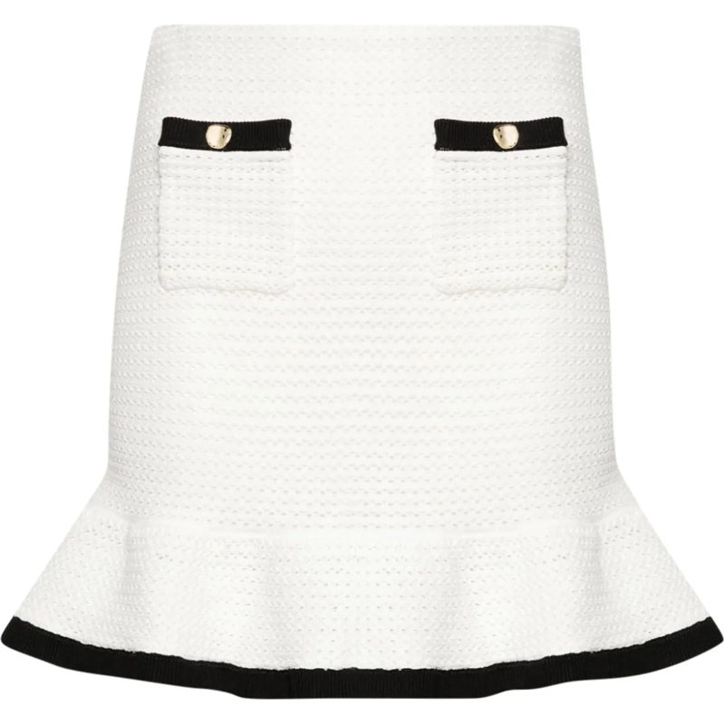 Self Portrait Midirock Skirts White weiß