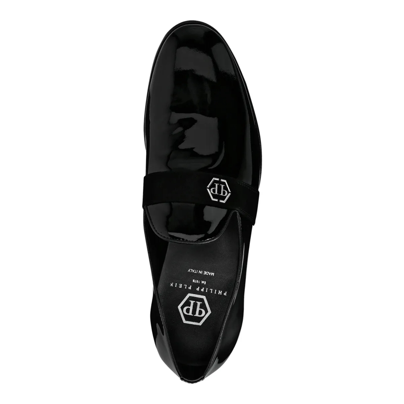 Philipp Plein Slip-On-Sneaker Patent Leather Loafers Hexagon schwarz(Image 3)