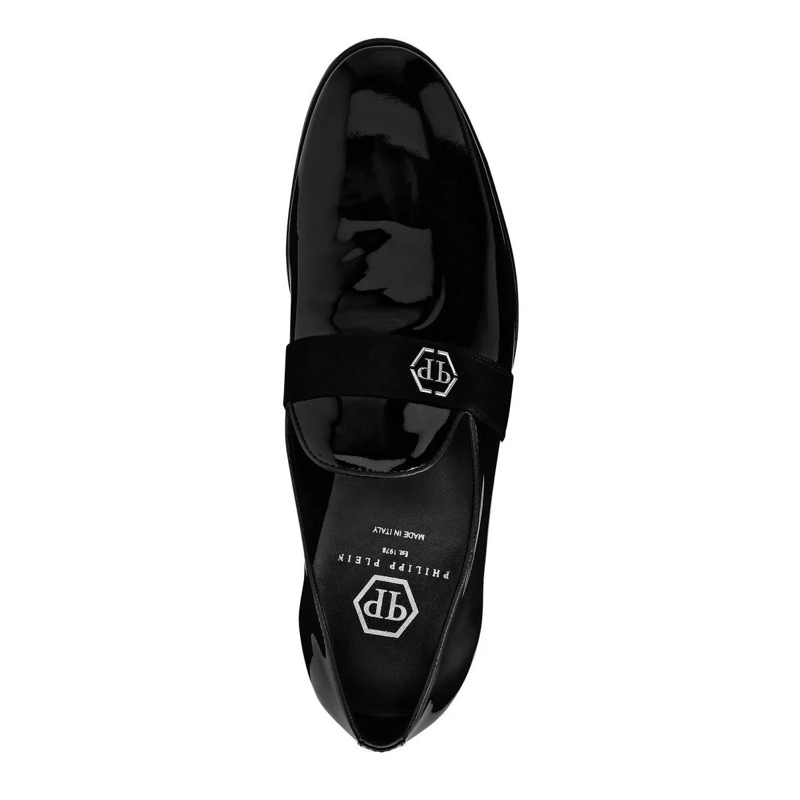 Philipp Plein Loafer Patent Leather Loafers Hexagon schwarz(Image 5)