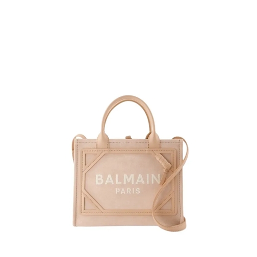 Balmain Tote B-Army Small Shopper Bag - Leather - Pink Pink