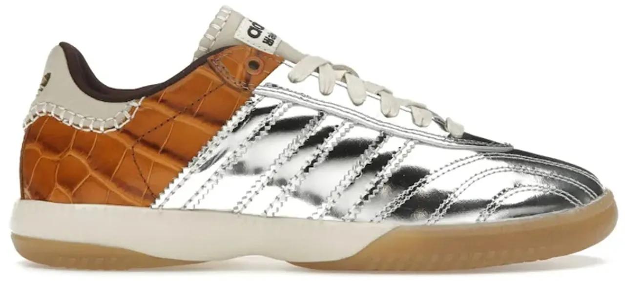 Adidas Low-Top Sneaker - adidas Samba Millennium Wales Bonner Silver Metall - Gr. 36_2_3 - in Gunmetal - für Herren
