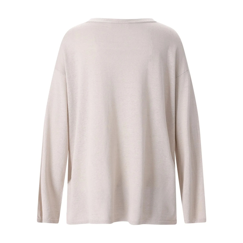 Sminfinity T-Shirt Longsleeve aus Seide & Leinen blau(Image 2)