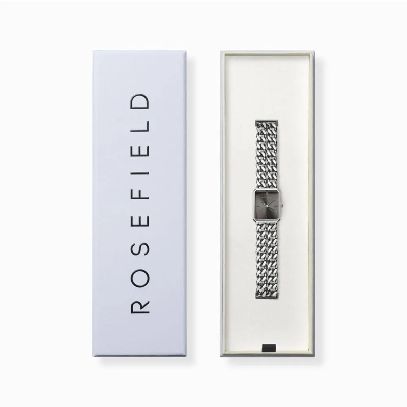 Rosefield Quarzuhr Damenuhr Octagon XS Studio Kettenoptik graphite(Image 3)