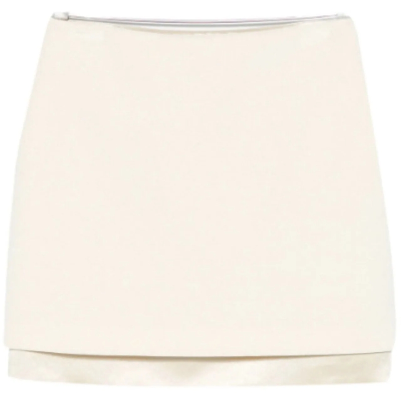 Jil Sander Midirock Mini Skirt Beige beige