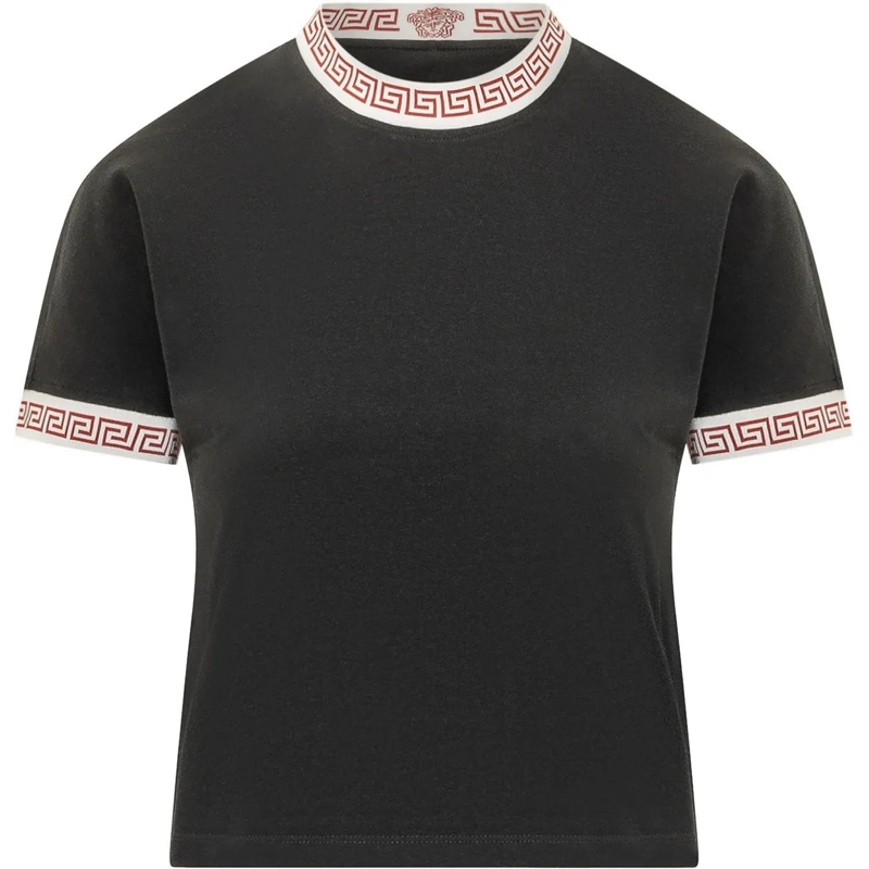 Versace T-Shirt T-shirt con Motivo Greca schwarz