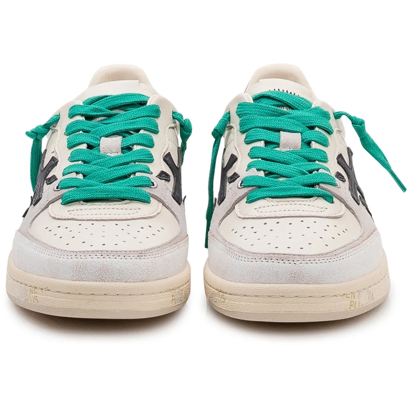 Premiata Sneaker basse Sneakers Bsktclay in Pelle e Suede weiß(Image 2)