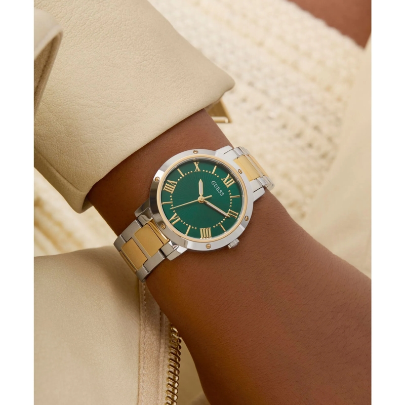 Guess Quarzuhr Quarz-Analoguhr Dawn silber(Image 3)