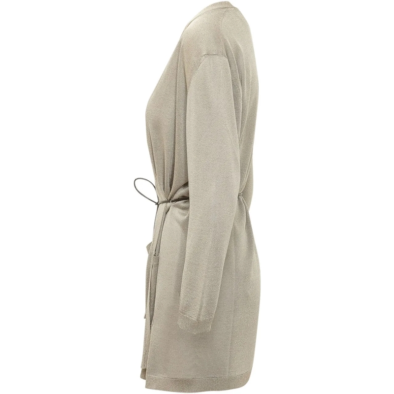 Gran Sasso  Cardigan Lungo con Tasche taupe(Image 3)