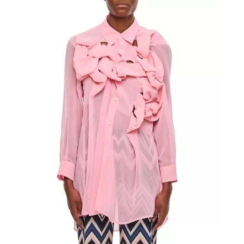Comme des Garcons See-Trough Georgette Shirt Pink 